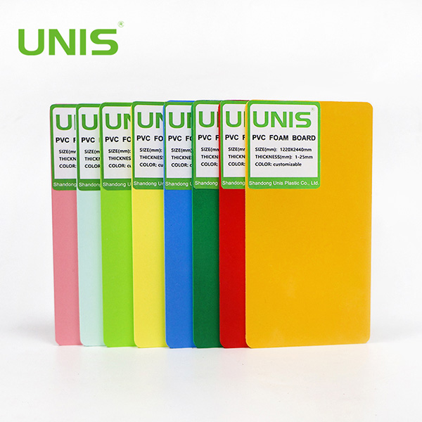 Tablero de espuma de PVC de 18 mm de fábrica UNIS para muebles