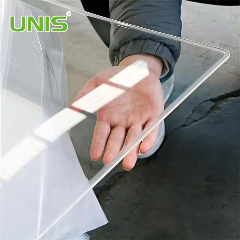 Hoja acrílica fundida transparente Unis Perspex 
