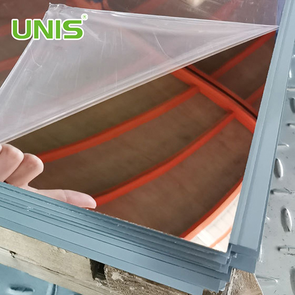 Espejo Unis oro plata hoja acrílica 4x8