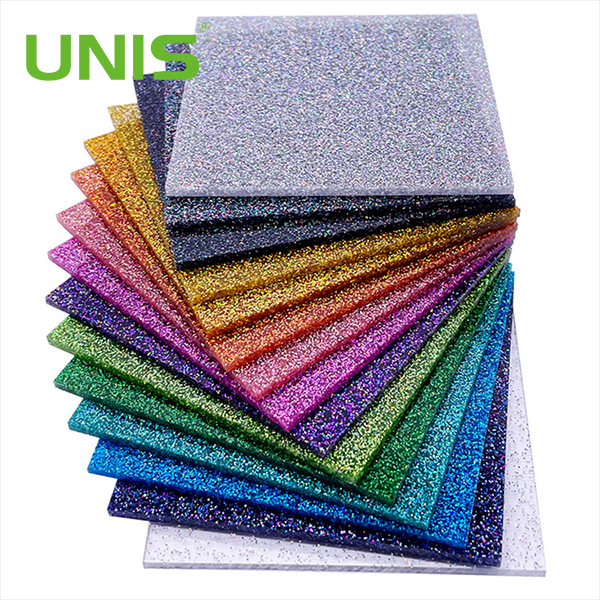 Hoja acrílica con purpurina Unis Colors 