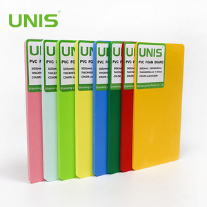 Tablero de espuma de PVC coloreado de fábrica Unis